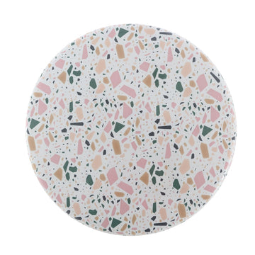 Chiara 17.5" Terrazzo Ceramic Garden Stool - JONATHAN Y